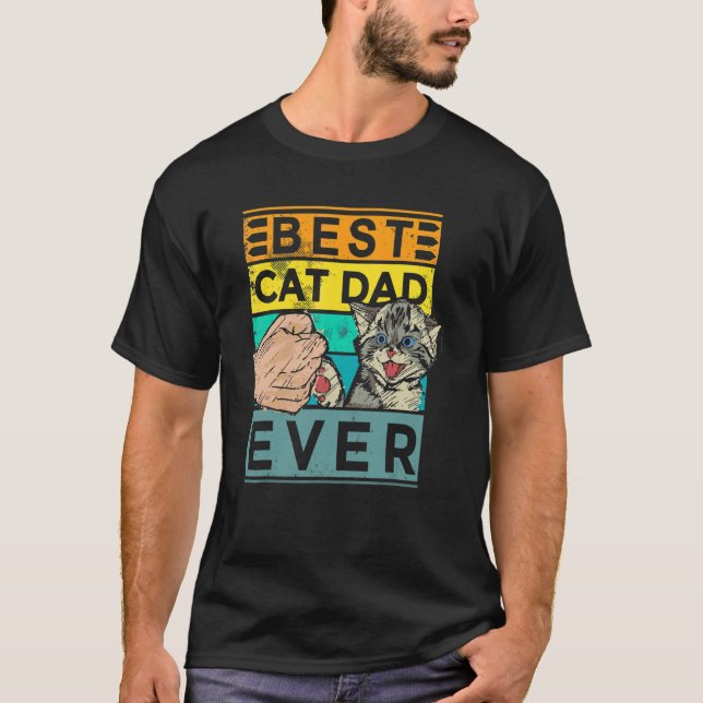 Bester Katzenvater überhaupt  Katze   Vatertag 53 T-Shirt (Vorderseite)