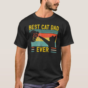 Bester Katzenvater überhaupt Katzenpapa Fauststoß T-Shirt