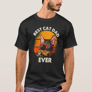Bester Katzenvater überhaupt   Katzenpapa Vatertag T-Shirt
