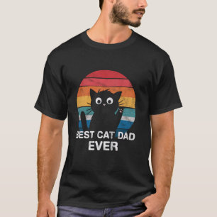 Bester Katzenvater überhaupt Lustige Katzenliebhab T-Shirt