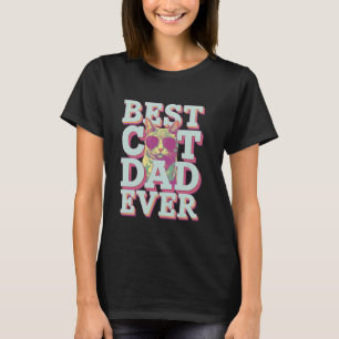 Bester Katzenvater überhaupt lustiges Katzen-Meme T-Shirt