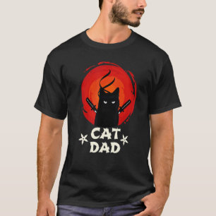 Bester Katzenvater überhaupt Ninja Katzenvater Vat T-Shirt