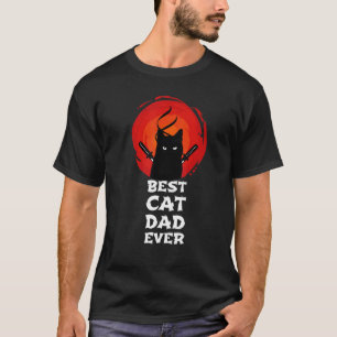 Bester Katzenvater überhaupt Ninja Katzenvater Vat T-Shirt