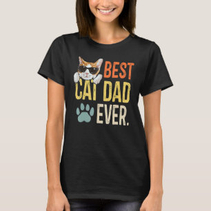 Bester Katzenvater überhaupt Retro-Katze Vaterta T-Shirt