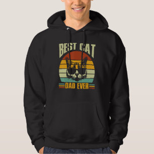 Bester Katzenvater überhaupt Retro Katzenvater Mä Hoodie