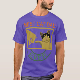 Bester Katzenvater überhaupt Retro Vintage T-Shirt