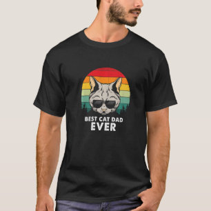 Bester Katzenvater überhaupt Retro Vintage T-Shirt