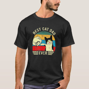 Bester Katzenvater überhaupt Stoß Vintage-Grafik T-Shirt