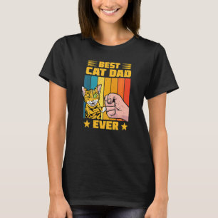 Bester Katzenvater überhaupt streichelt Kätzchen,  T-Shirt