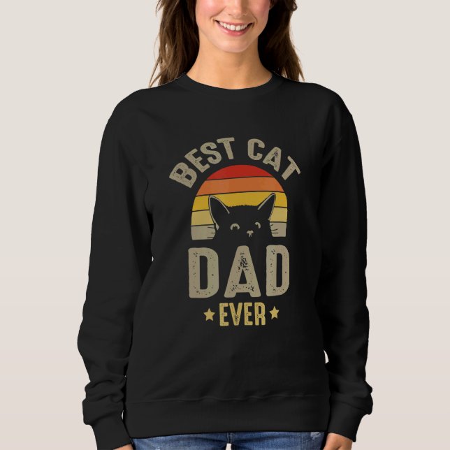 Bester Katzenvater überhaupt Sweatshirt (Vorderseite)