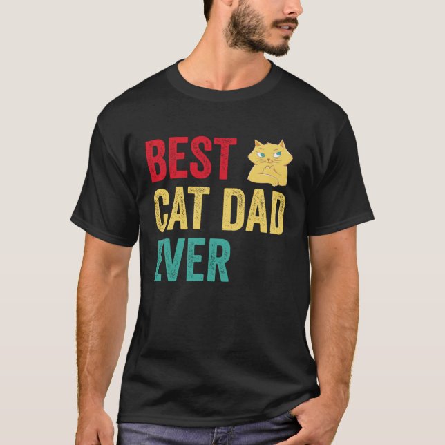 Bester Katzenvater überhaupt T-Shirt (Vorderseite)