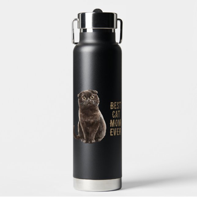 Bester Katzenvater überhaupt Trinkflasche (Vorderseite)