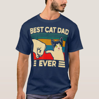 Bester Katzenvater überhaupt Vintage Herren Bump F T-Shirt