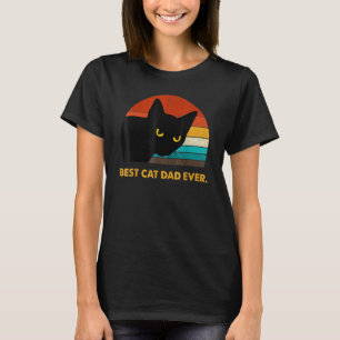 Bester Katzenvater überhaupt Vintage Herren schwar T-Shirt