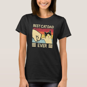 Bester Katzenvater überhaupt Vintage Katzen 7 T-Shirt