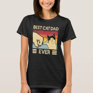 Bester Katzenvater überhaupt Vintage-Katzen 8 T-Shirt