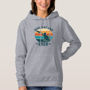 Bester Katzenvater überhaupt Vintage Katzen-Shirt Hoodie
