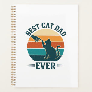 Bester Katzenvater überhaupt Vintage Katzen-Shirt  Planer