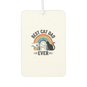 Bester Katzenvater überhaupt Vintage Katzenliebhab Autolufterfrischer