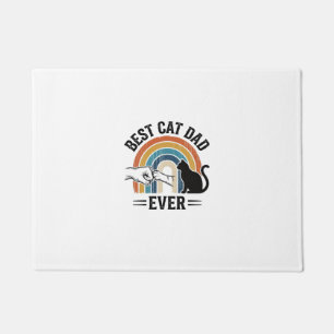 Bester Katzenvater überhaupt Vintage Katzenliebhab Fußmatte
