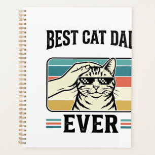 Bester Katzenvater überhaupt Vintage Katzenliebhab Planer