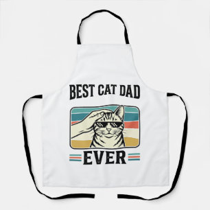 Bester Katzenvater überhaupt Vintage Katzenliebhab Schürze