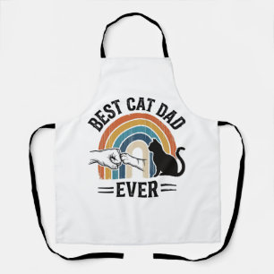 Bester Katzenvater überhaupt Vintage Katzenliebhab Schürze