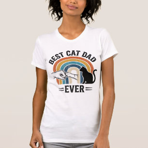 Bester Katzenvater überhaupt Vintage Katzenliebhab T-Shirt