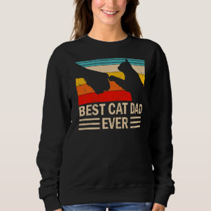 Bester Katzenvater überhaupt Vintage Katzenpapa Sweatshirt