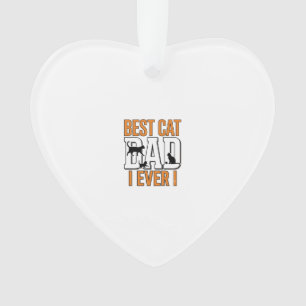 Bester Katzenvater überhaupt Vintage Katzenvater-S Ornament