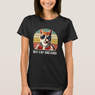 Bester Katzenvater überhaupt - Vintage Retro Cat D T-Shirt