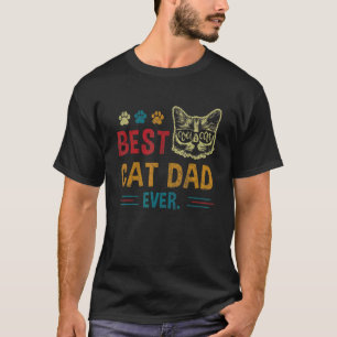 Bester Katzenvater überhaupt Vintage Retro Katzen T-Shirt