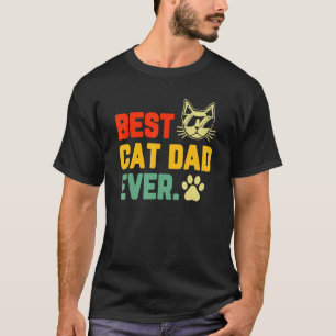Bester Katzenvater überhaupt Vintage Retro Katzenp T-Shirt