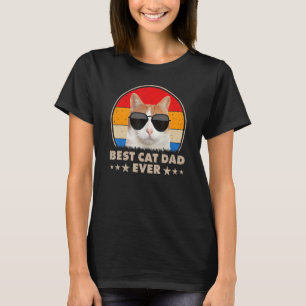 Bester Katzenvater überhaupt Vintage Retro Katzenv T-Shirt