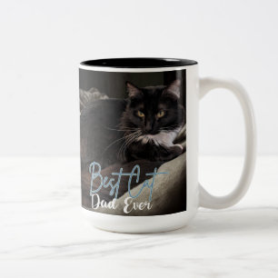 Bester Katzenvater überhaupt Zweifarbige Tasse