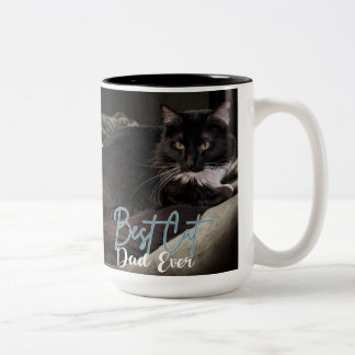 Bester Katzenvater überhaupt Zweifarbige Tasse