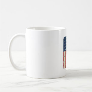Bester Katzenvater Vintage-Flag-Shirt-Design_1 Kaffeetasse
