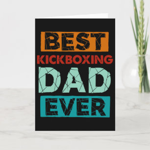 Bester Kickbox-Vater Aller Zeiten Lustiger Kickbox Karte