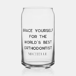 Bester Kieferorthopäden Personalisiert Beruflich Dosenglas