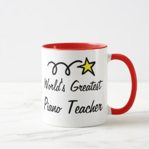 Bester Klavierlehrer der Welt - Kaffeetasse Gesche