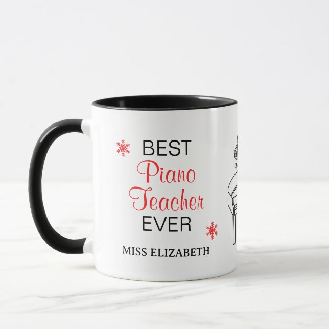 Bester Klavierlehrer für Merry & Bright Tasse (Links)
