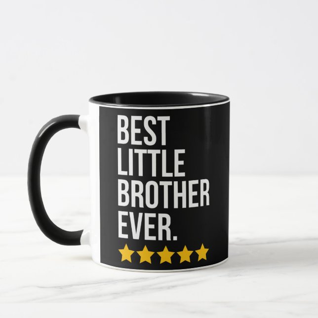 Bester kleiner Bruder je Geschwister Funny Little  Tasse (Links)