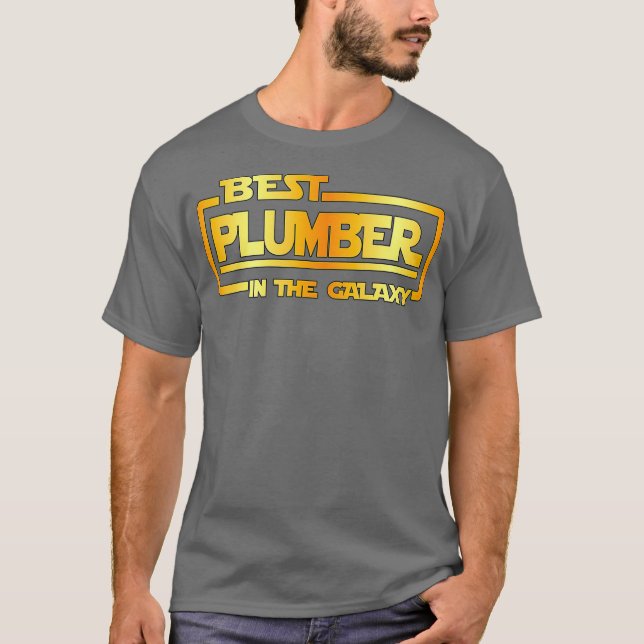 Bester Klempner in der Galaxie T-Shirt (Vorderseite)