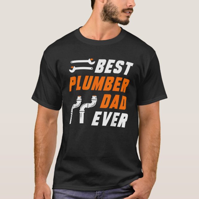 Bester Klempner-Vater je T-Shirt (Vorderseite)