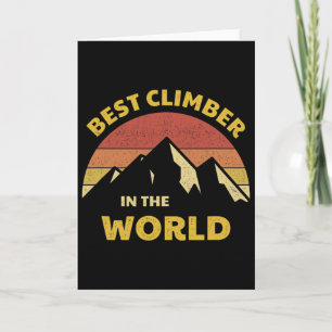 Bester Kletterer der Welt Bergsteiger Bergklettere Karte