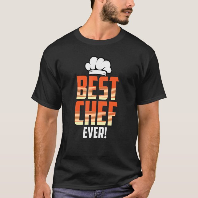 Bester Koch je Funny Cooking Bake Lover Zitat T-Shirt (Vorderseite)