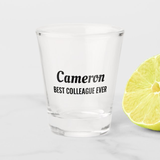 Bester Kollege Schnapsglas (Vorderseite)