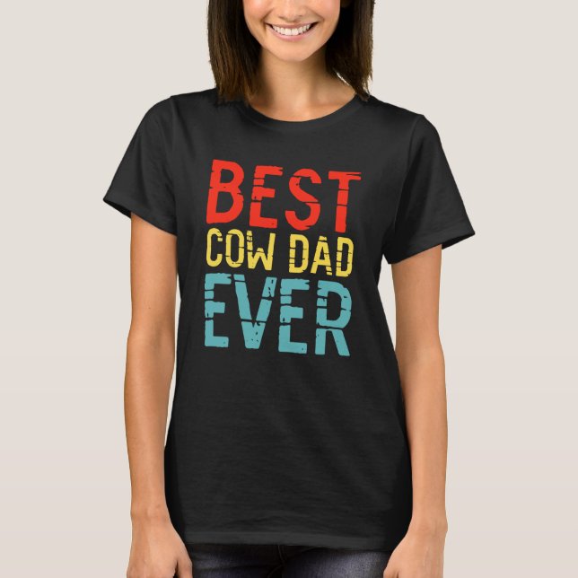 Bester Kuh-Vater überhaupt  3 T-Shirt (Vorderseite)
