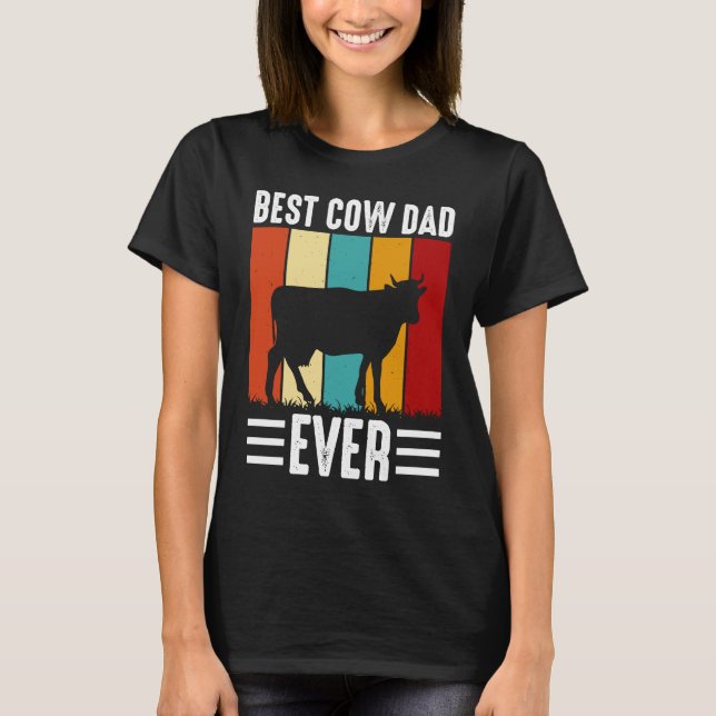 Bester Kuh-Vater überhaupt T-Shirt (Vorderseite)