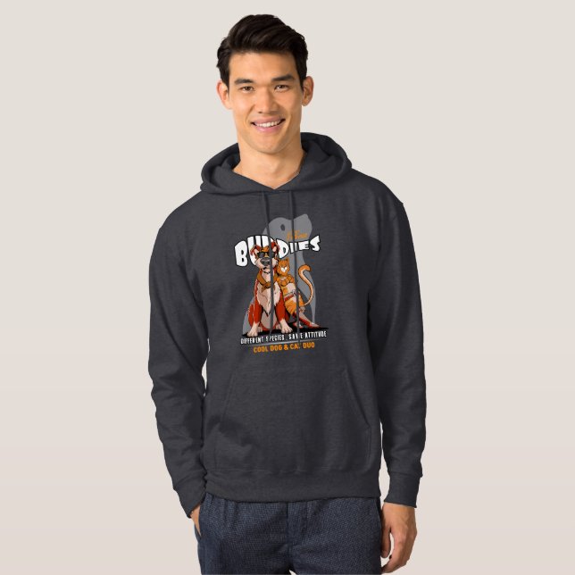 Bester Kumpel (Dunkler Modus) | Herren Hoodie (Vorne ganz)